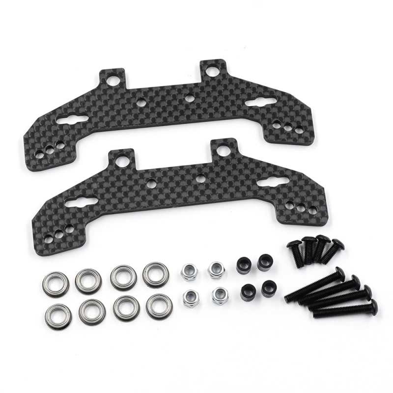 Yeah Racing Graphite Rally Shock Tower Set For Tamiya TT02