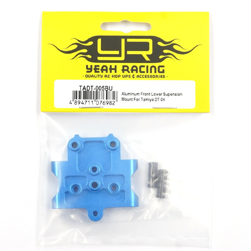 Yeah Racing Vordere untere Aufhängungshalterung aus Aluminium für Tamiya DT-04
