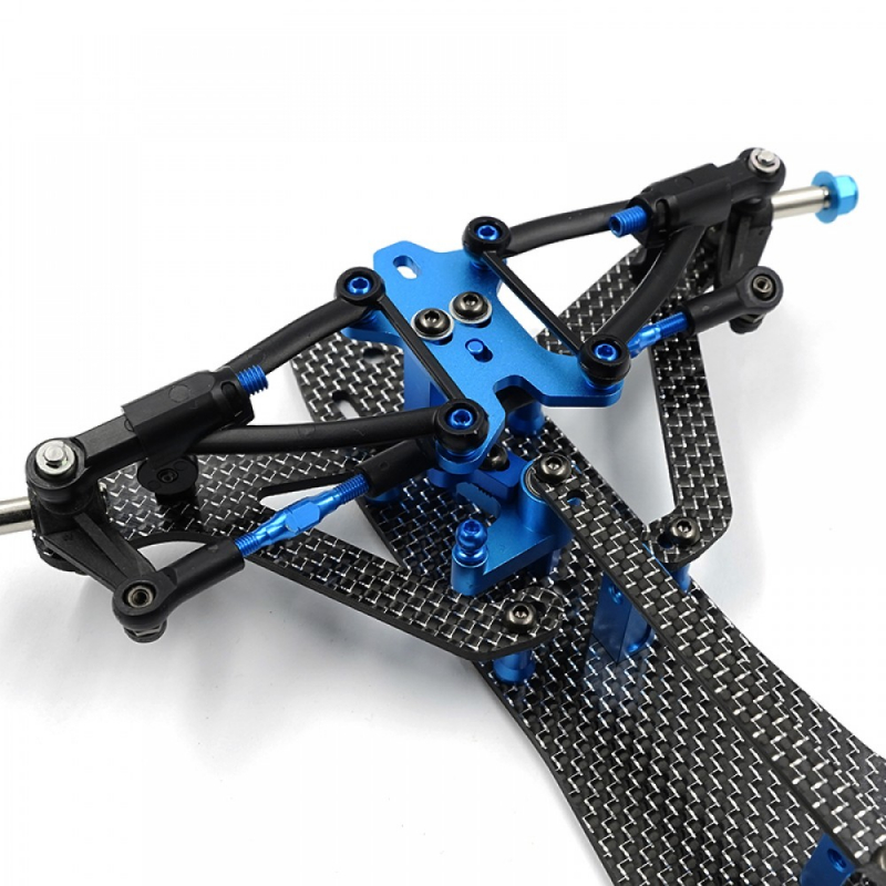 Preview: Yeah Racing 225 mm Graphit Querlenker vorne unten für Tamiya TRF104