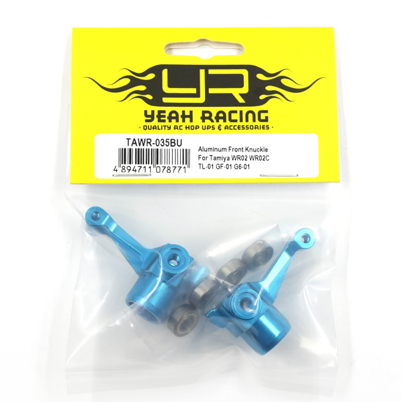 Preview: Yeah Racing Aluminum Front Knuckle For Tamiya WR02 WR02C TL-01 GF-01 G6-01 (Blue)