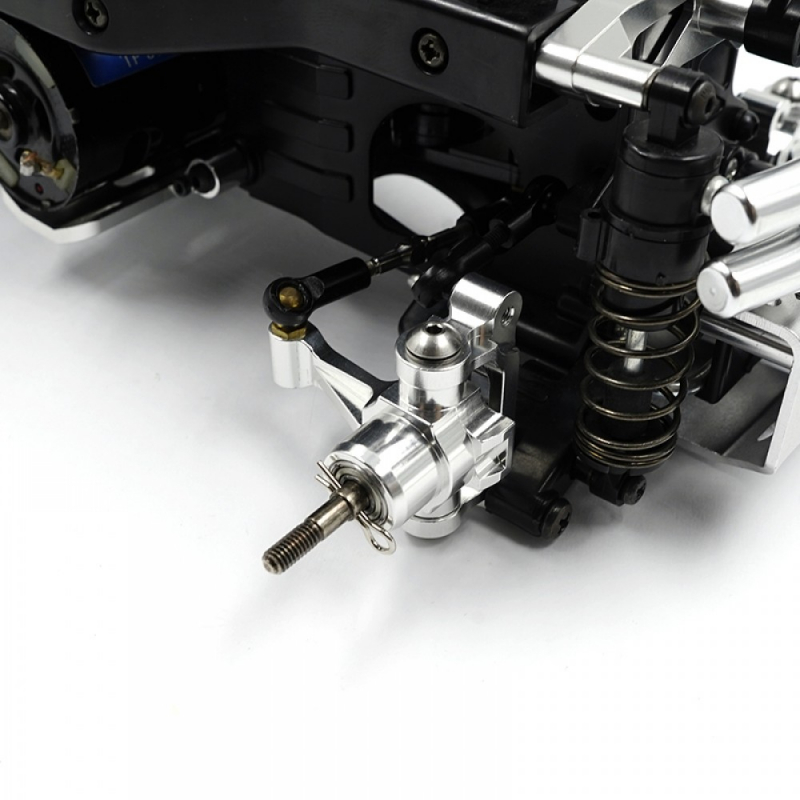 Preview: Yeah Racing Aluminium C-Hub Set vorne blau für Tamiya WR02 WR02C TL-01 GF-01 G6-01