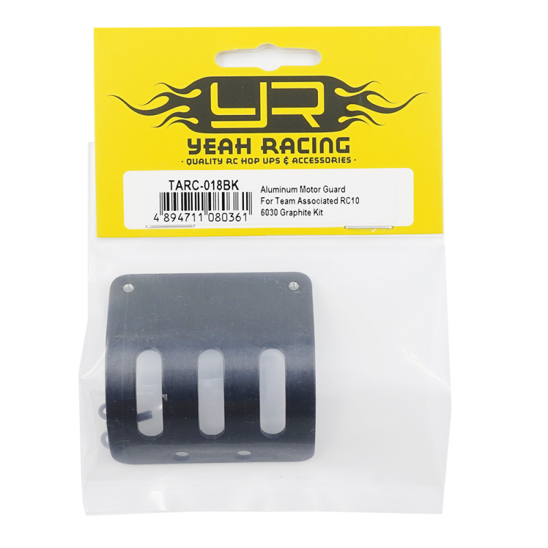Preview: Yeah Racing Aluminum Motor Guard For Team Associated RC10 6030 Graphite Kit (Black)