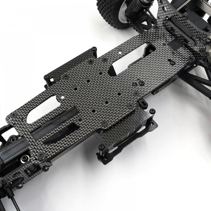 Preview: Yeah Racing Kurzer Batteriehalter aus Aluminium-Graphit für Kyosho Optima / Mid / Pro
