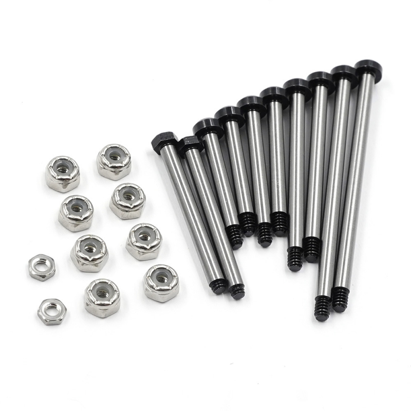 Yeah Racing Edelstahl Aufhängungsarmstift mit Kingpin Set für Team Associated RC10 2WD