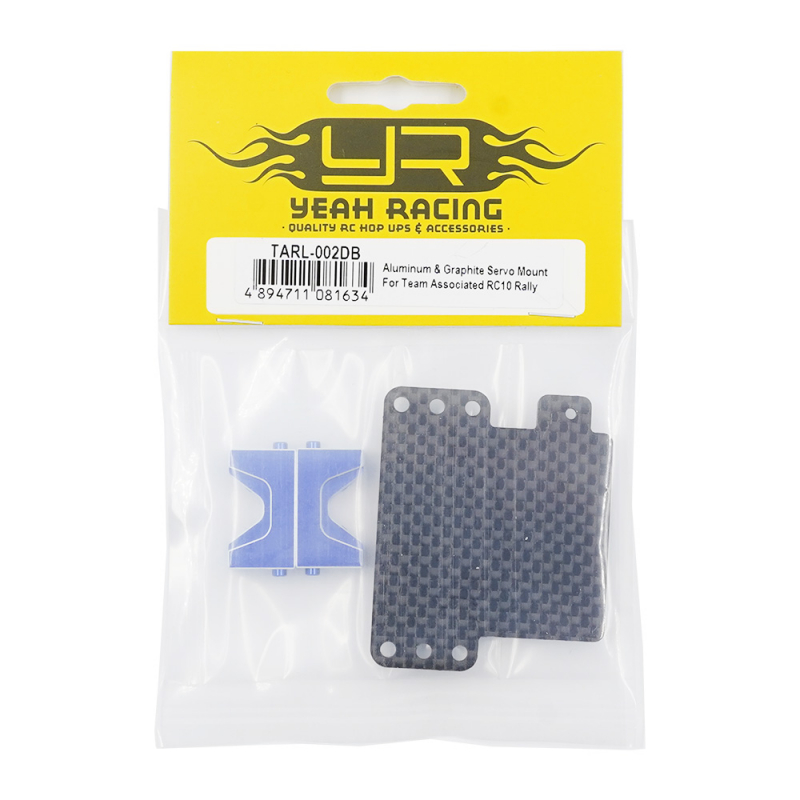 Preview: Yeah Racing Aluminum & Graphite Servo Mount For Team Associated RC10 Rally // Semi-Truck 6x6 6WD / Apex2