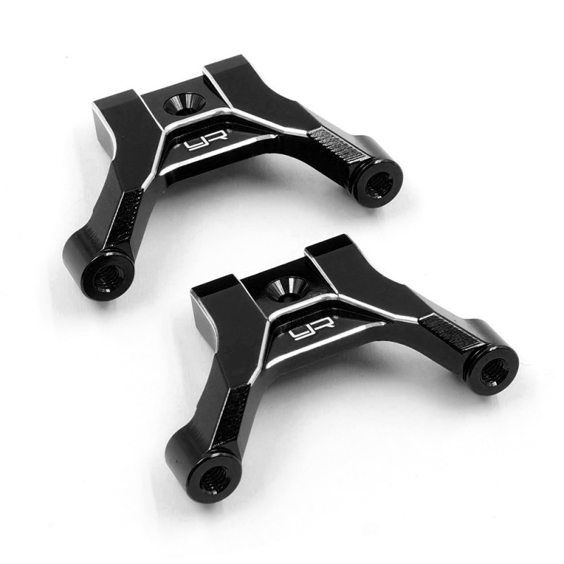 Yeah Racing Aluminum Upper Arm Mount black 2pcs For Team Associated RC10 Rally / Semi-Truck 6x6 6WD / Apex2