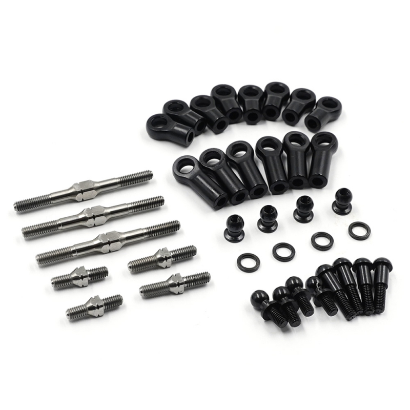 Yeah Racing 64 Titanium Turnbuckle & Steering Tie Rod Set For Tamiya GF-01