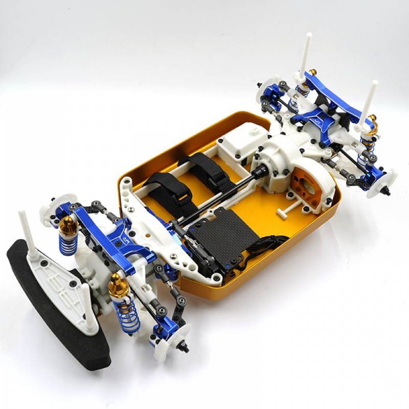 Preview: Yeah Racing Aluminum Essential Conversion Kit For Team Associated RC10 Rally - Black