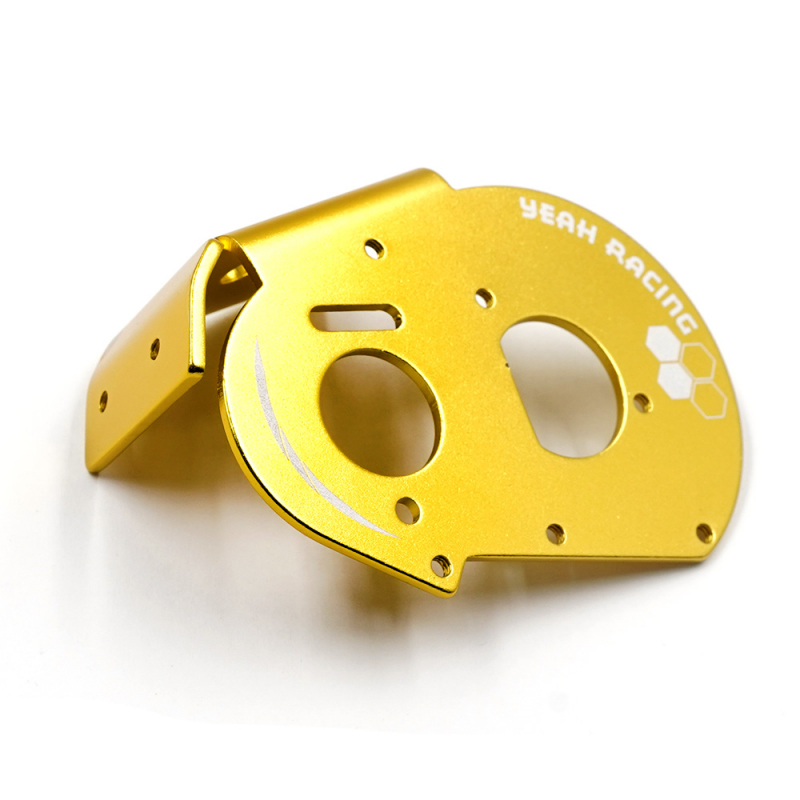 Yeah Racing Aluminum Motor Mount Plate For Team Associated RC10 (Gold)