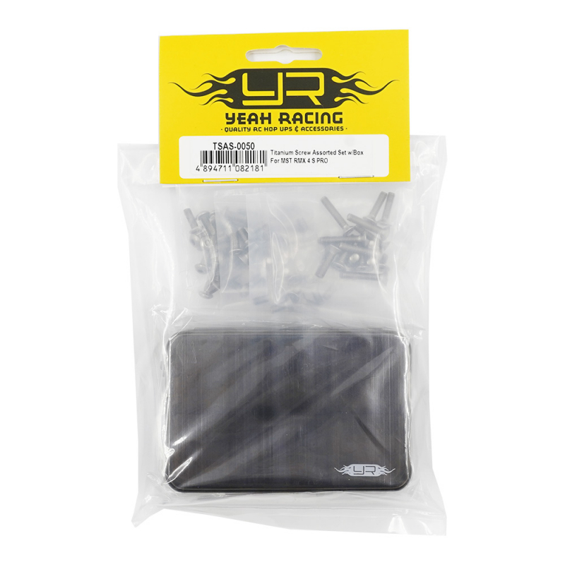 Preview: Yeah Racing Titan Schrauben Sortiment mit Box für MST RMX 4 S PRO