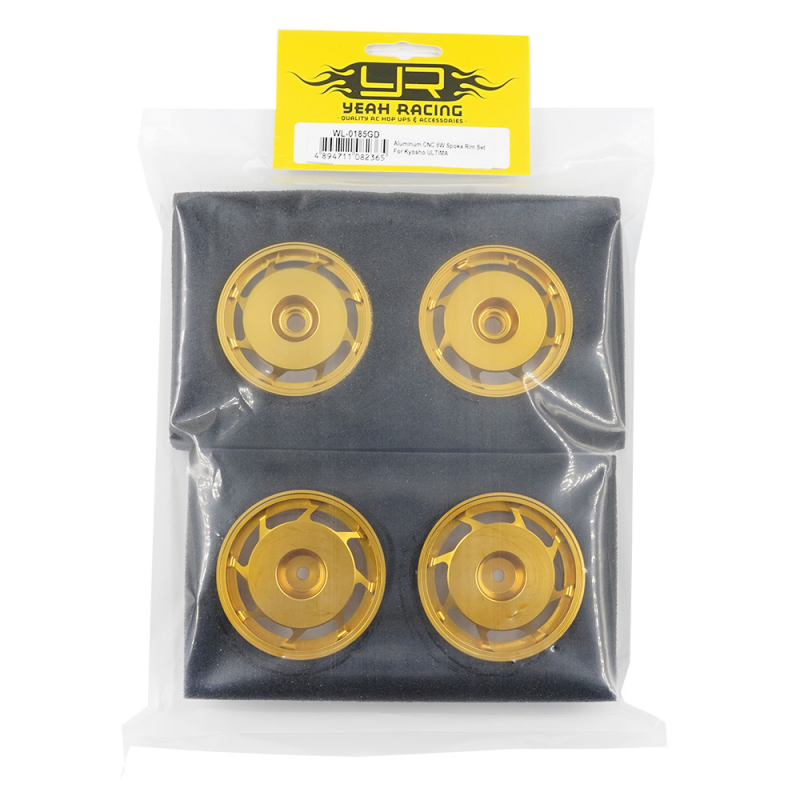 Yeah Racing Aluminum CNC 8W Spoke Rim Set For Kyosho ULTIMA