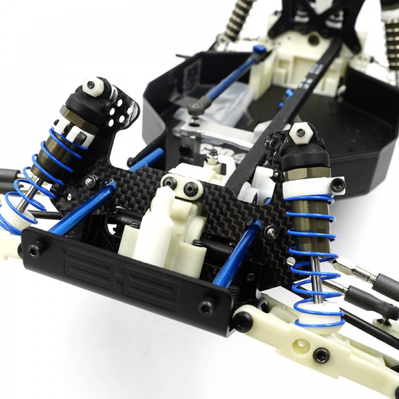 Preview: Yeah Racing Carbon Dämpferbrücken Set (Vorne & Hinten) für Team Associated RC10 4WD