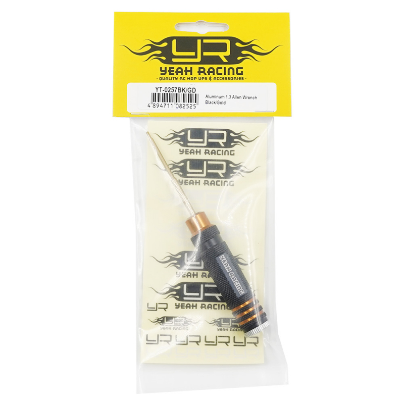 Preview: Yeah Racing Aluminum 1.3 Allen Wrench Black/Gold