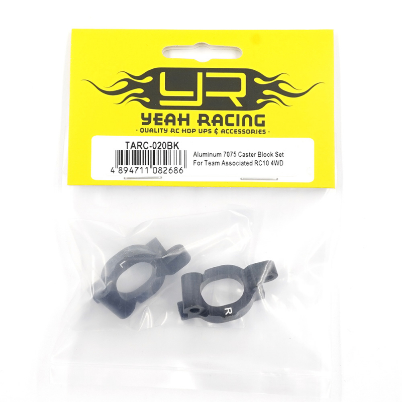 Preview: Yeah Racing Aluminium 7075 Casterblock-Set für Team Associated RC10 4WD