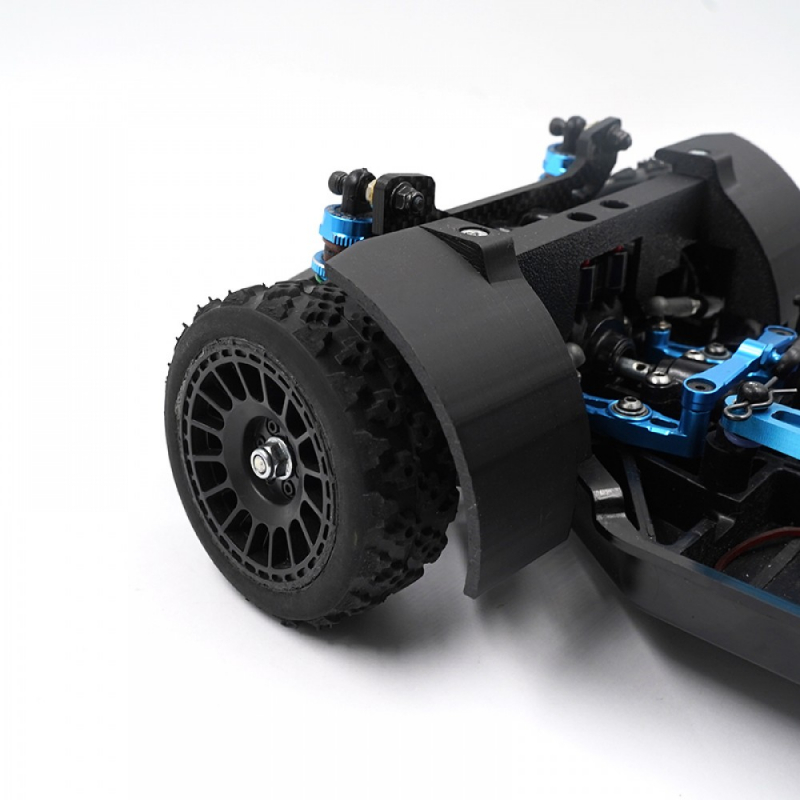 Preview: Xtra Speed 3D-gedrucktes Kotflügel-Set für Tamiya TT-02 Rally