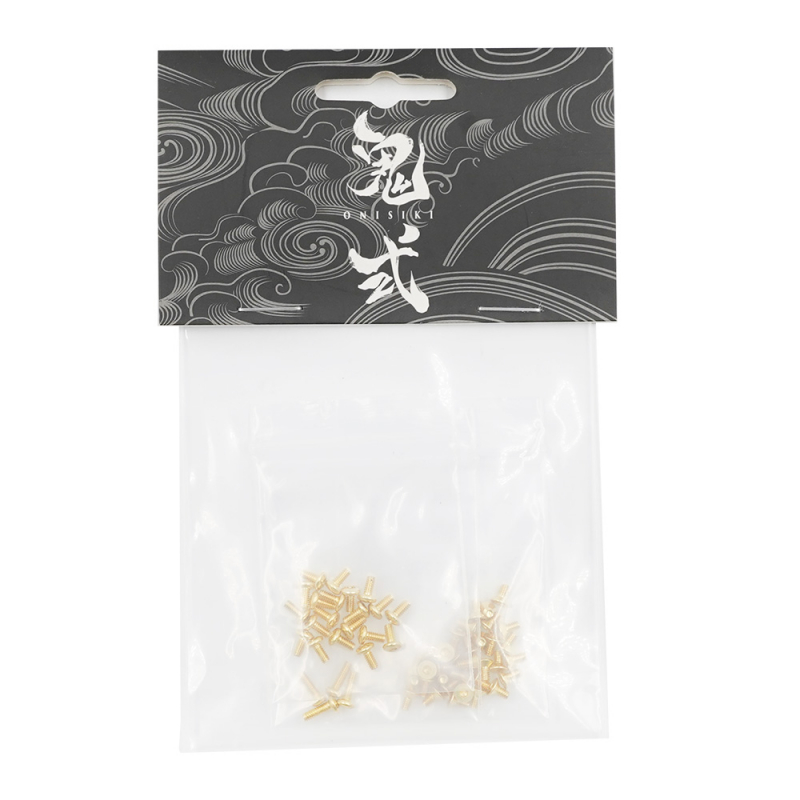 Preview: Onisiki NEKOMATA Stainless Steel M2 Screw Set (Gold)
