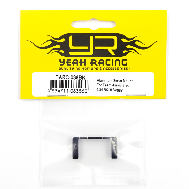 Yeah Racing Aluminium Servohalter für Team Associated RC10 1/24 Buggy