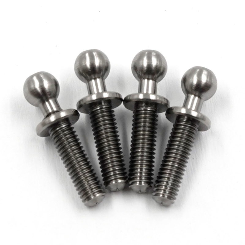 Yeah Racing Hochpräzise 64 Titan Ball Stud 4.3mm x 10mm (4 Stück)