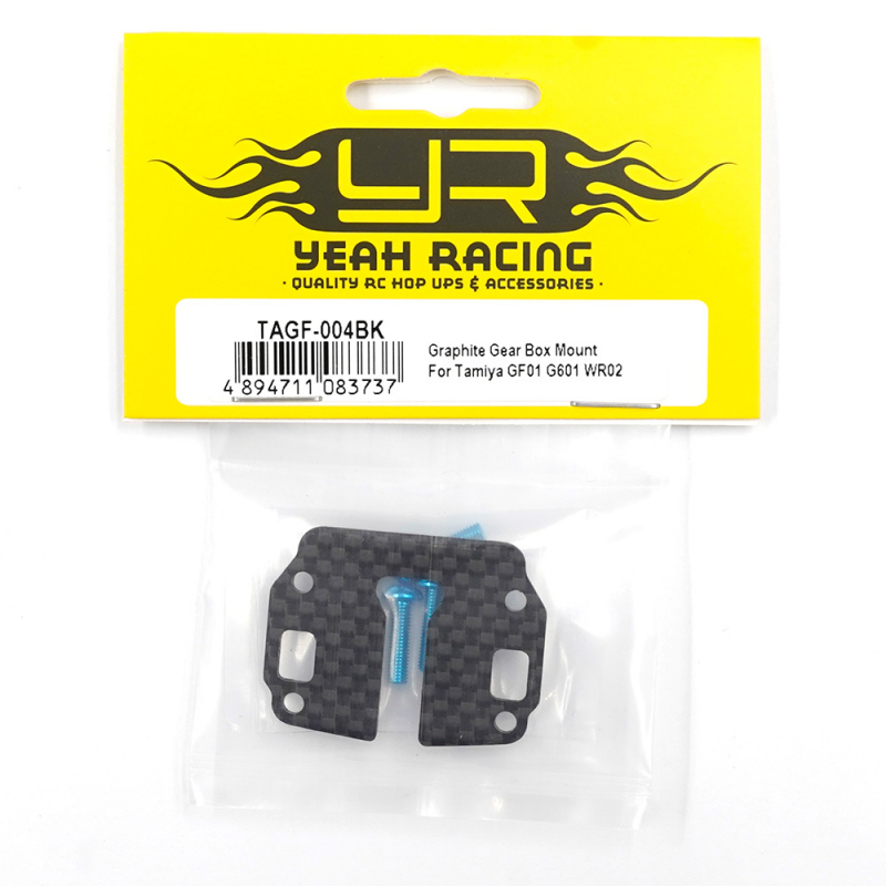 Preview: Yeah Racing Graphite Wheelie Bar Mount (1 pc) For Tamiya GF01 G601 WR02
