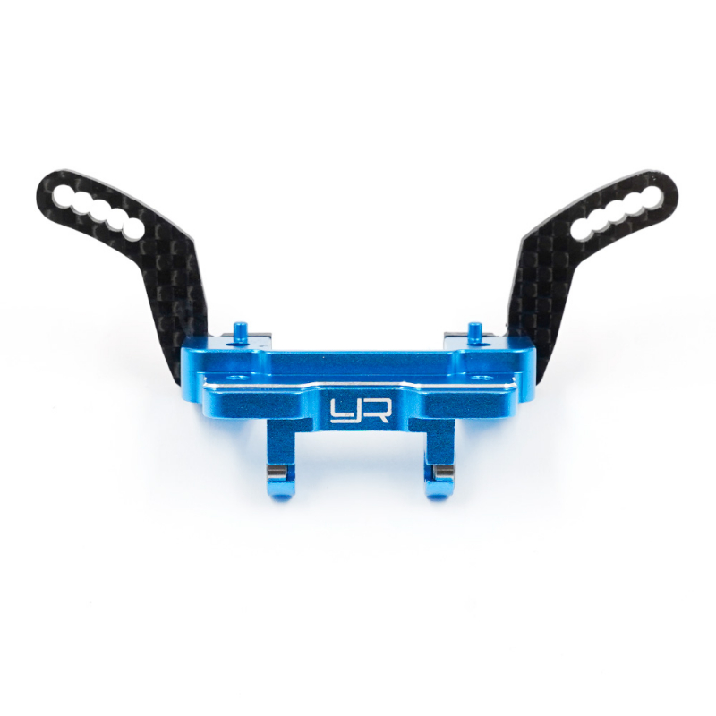 Preview: Yeah Racing Aluminium-Gehäuse für offenes Vorderachsdifferenzial mit Stabilisator-Set für Tamiya TT-02 SR/SRX
