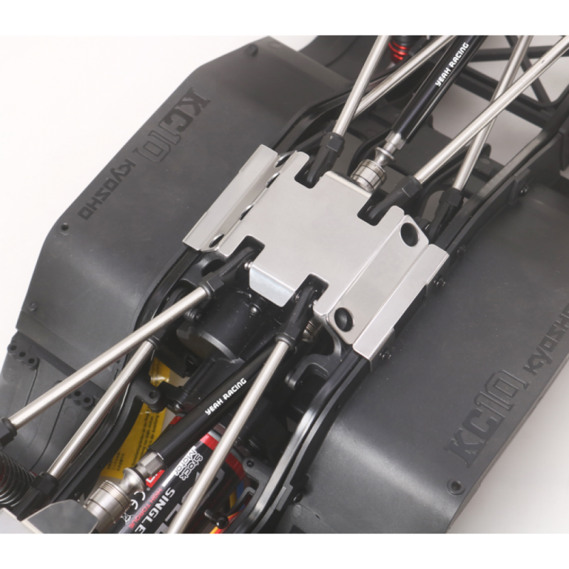 Preview: Yeah Racing Edelstahl-Schutzset unten für Kyosho 1/10 KC10 Crawler