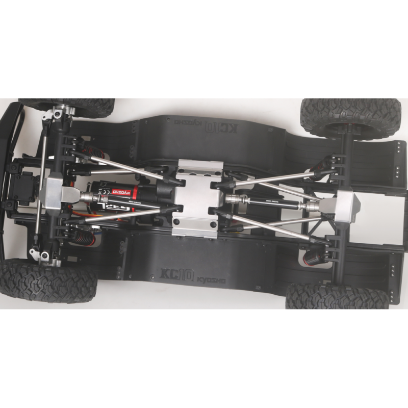 Preview: Yeah Racing Edelstahl-Schutzset unten für Kyosho 1/10 KC10 Crawler