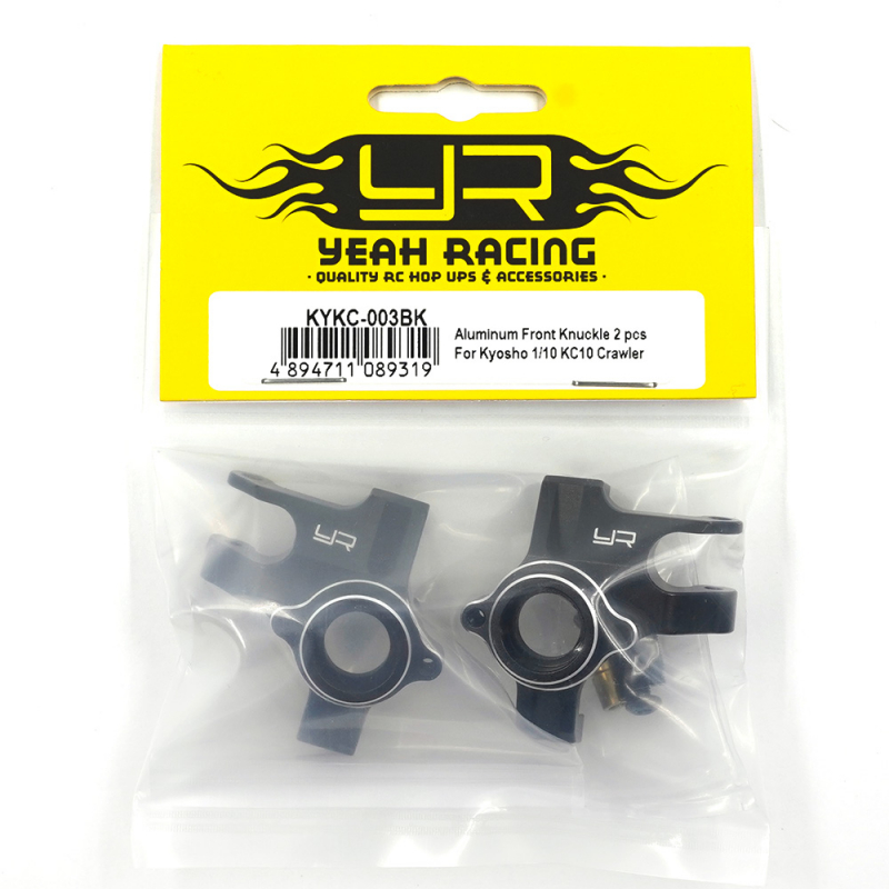 Preview: Yeah Racing Aluminium-Achsschenkel vorne (2 Stück) für Kyosho KC10 Crawler