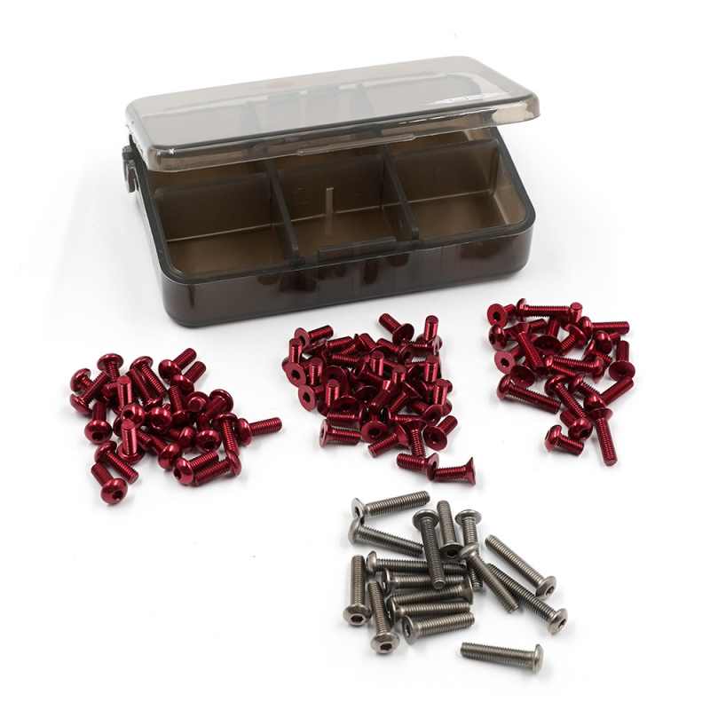 Yeah Racing 7075 Aluminium- und Titanschrauben-Sortiment mit Box für MST RMX 4.0