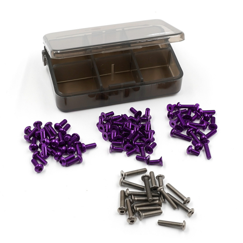 Yeah Racing 7075 Aluminium- und Titanschrauben-Sortiment mit Box für MST RMX 4.0