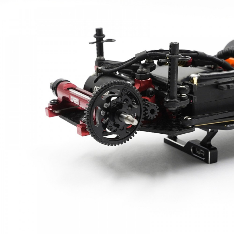 Preview: 64 Titanium Vollachsen-Set mit 53Z Delrin-Zahnrad - Kyosho Mini-Z MR-03/MR-04 RWD u. XPRESS Pixel Z1