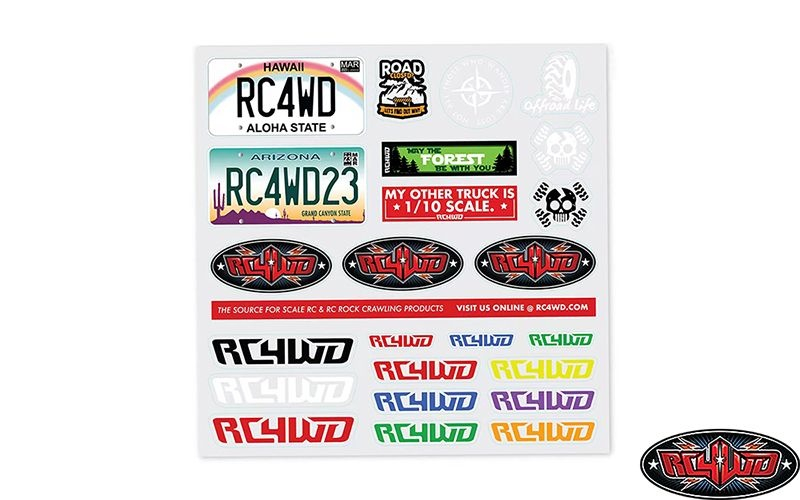 RC4WD Small Decal Sheet