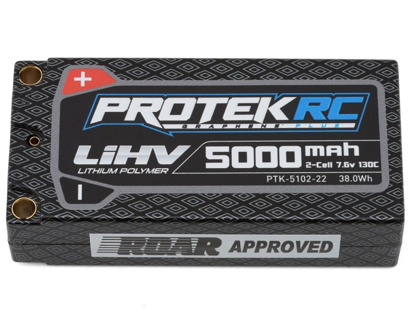 ProTek RC 2S 130C Low IR Si-Graphene + HV Shorty LiPo  (7.6V/5000mAh)