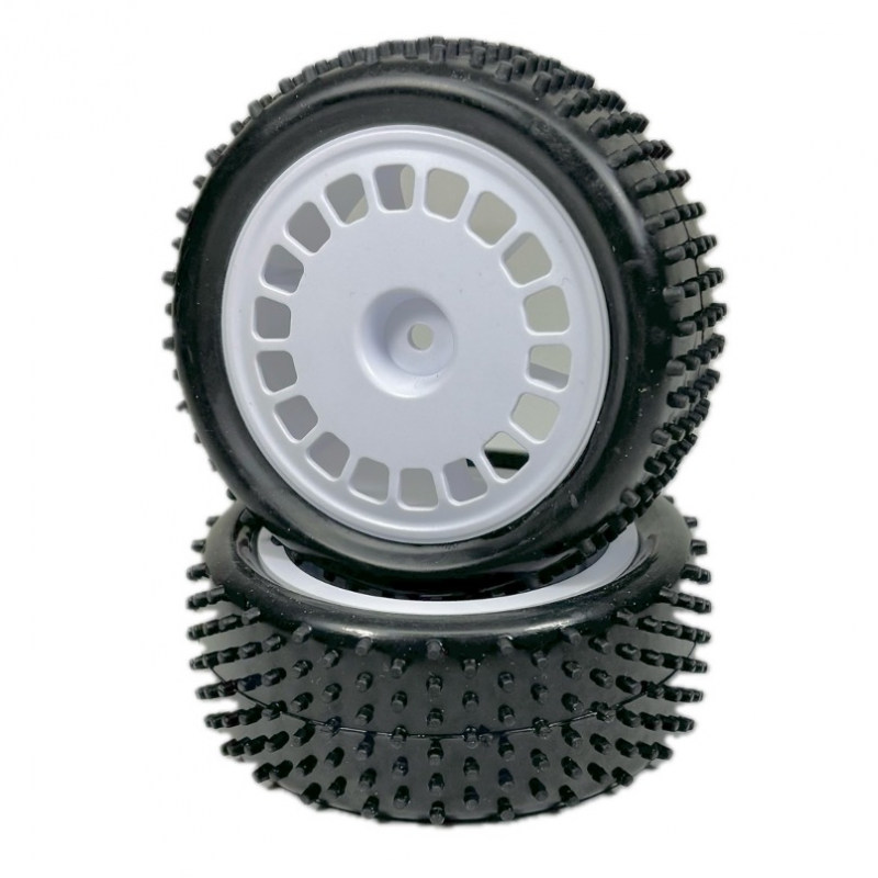Absima 1:10 Buggy Räderset "Mini Pin" vorne weiß (2