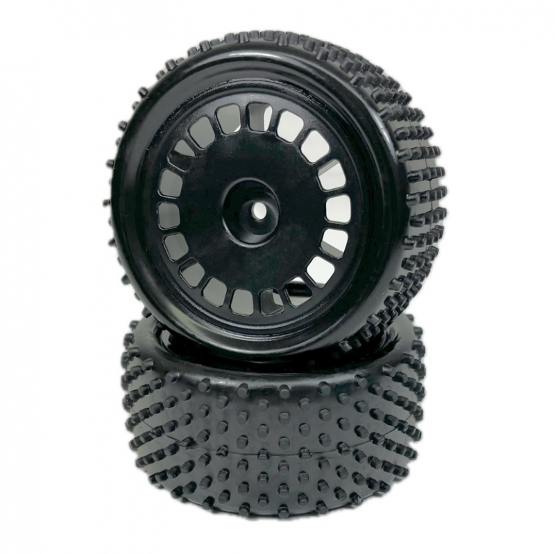 Absima 1:10 Buggy Räderset "Mini Pin" hinten schwarz (2)