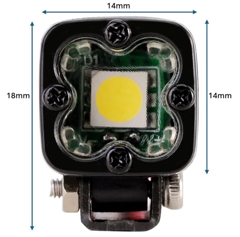 Absima  1/10 LED Zusatzscheinwerfer - eckig (2)