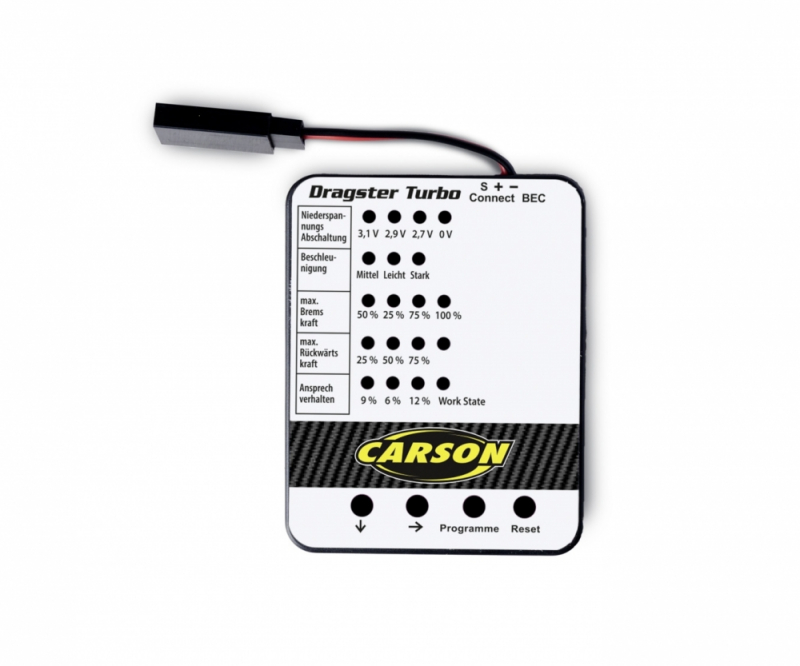 Carson 1/10 BL Set Dragster Turbo Program Card
