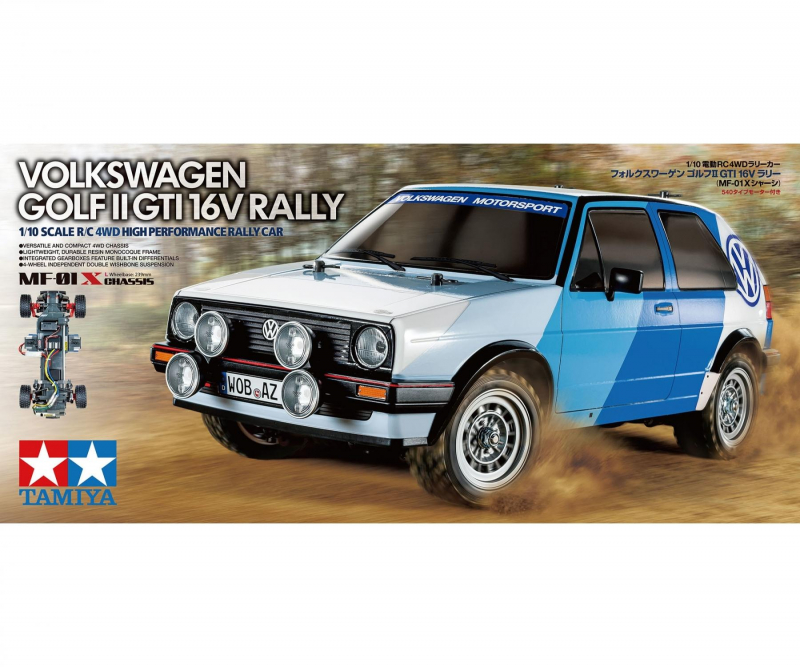 Preview: Tamiya VW Golf II GTI 16V Rally MF-01X Bausatz