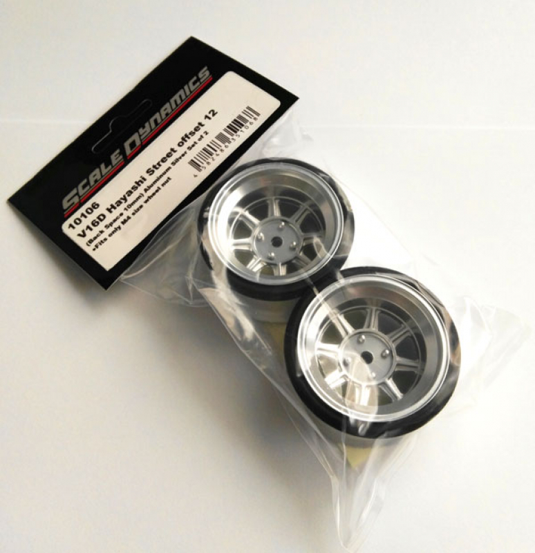 Scale Dynamics V16D Hayashi Street Felgen Offset 12mm - Aluminium Silver (2)