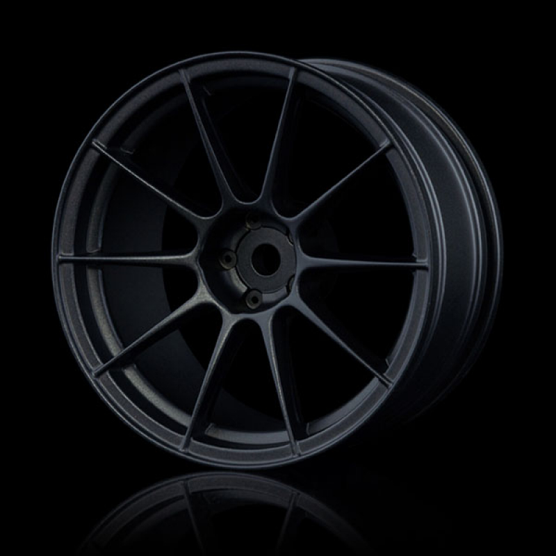MST 1/10 Flat black 5H wheel (+5) (4)