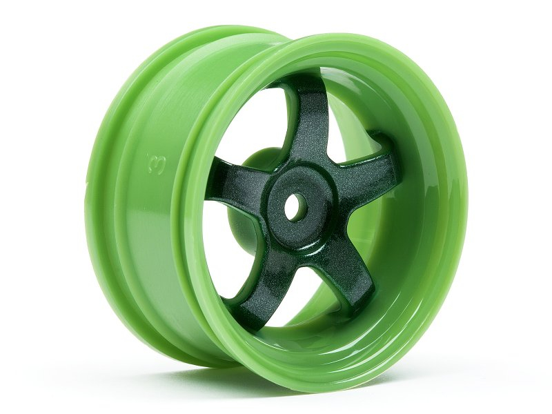 HPI 1/10 Onroad Felgen Work Meister S1 Grün  -  26mm - 3mm Offset (2)