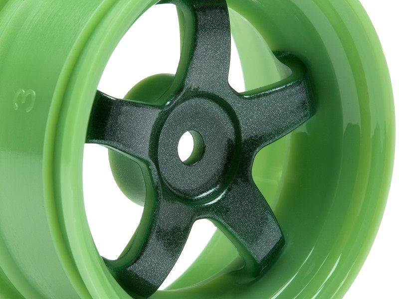 HPI 1/10 Onroad Felgen Work Meister S1 Grün  -  26mm - 3mm Offset (2)