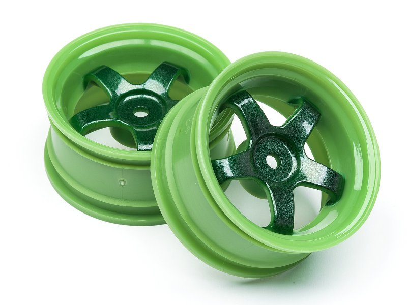 HPI 1/10 Onroad Felgen Work Meister S1 Grün  -  26mm - 3mm Offset (2)