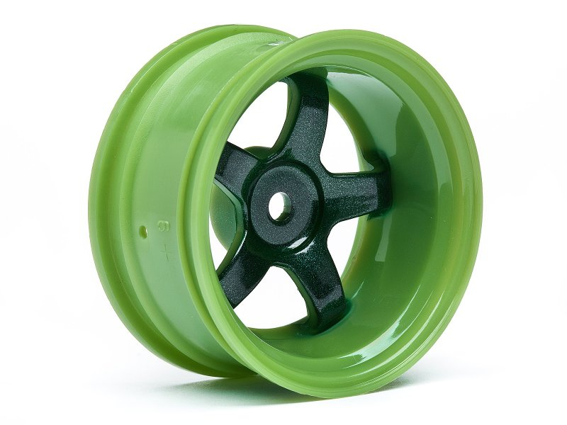 HPI 1/10 Onroad Felgen Work Meister S1 Grün  -  26mm - 9mm Offset (2)