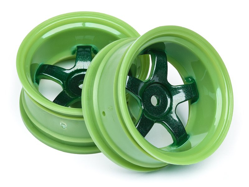 HPI 1/10 Onroad Felgen Work Meister S1 Grün  -  26mm - 9mm Offset (2)