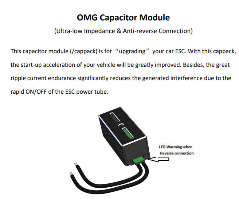 OMG 1400UF Max20V Low-Impedance Capacitor Module