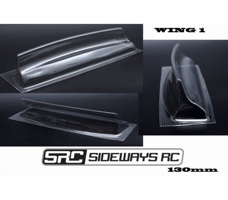 Sideways RC Ducktail Wing 1 - 130mm Wide