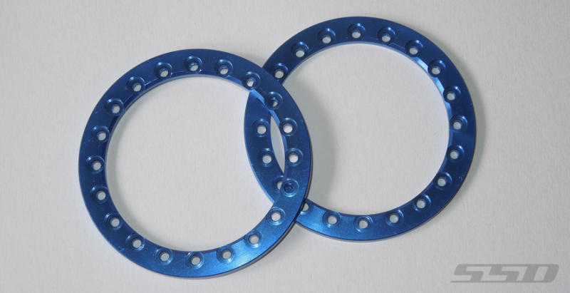 SSD 1.9” Blue Aluminum Beadlock Rings (2)