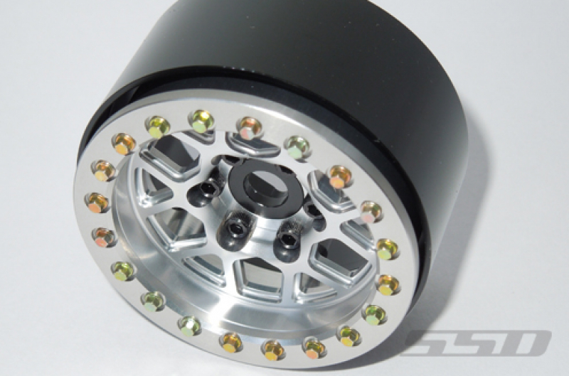 SSD 1.9" Boxer Beadlock Wheels (Silver)(2)