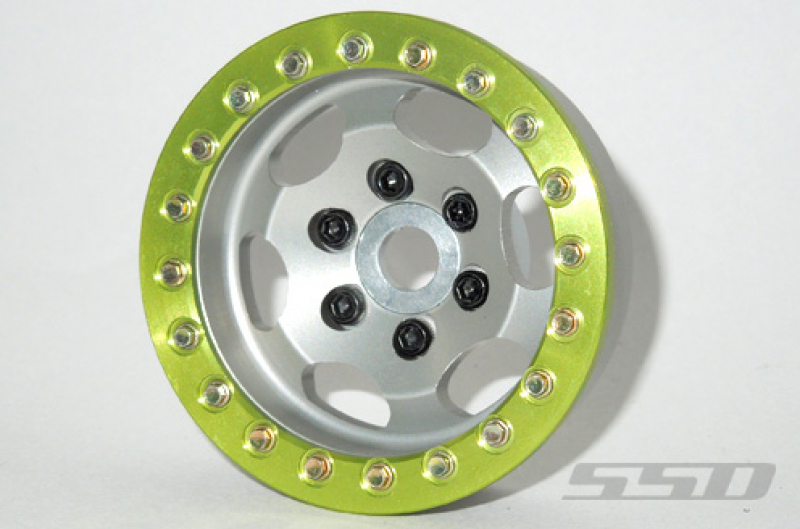 SSD 1.9” Green Aluminum Beadlock Rings (2)