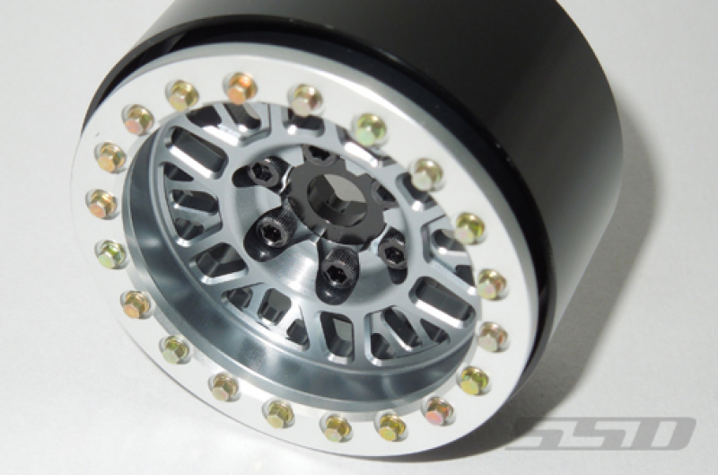 SSD 1.9" Mesh Beadlock Wheels (Grey)(2)